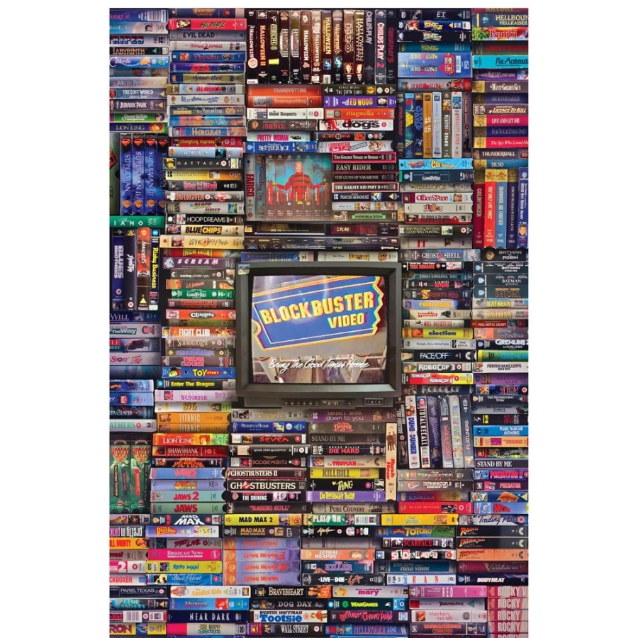 "Toynk Exclusive Blockbuster Movie Era 1000-Piece Collectible Jigsaw Puzzle for Adults"