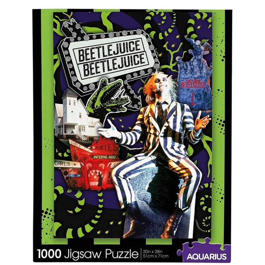 Toynk Beetlejuice 1000-Piece Jigsaw Puzzle for Adults, Collectible Movie-Themed Puzzle, Fun Challenge for Fans
