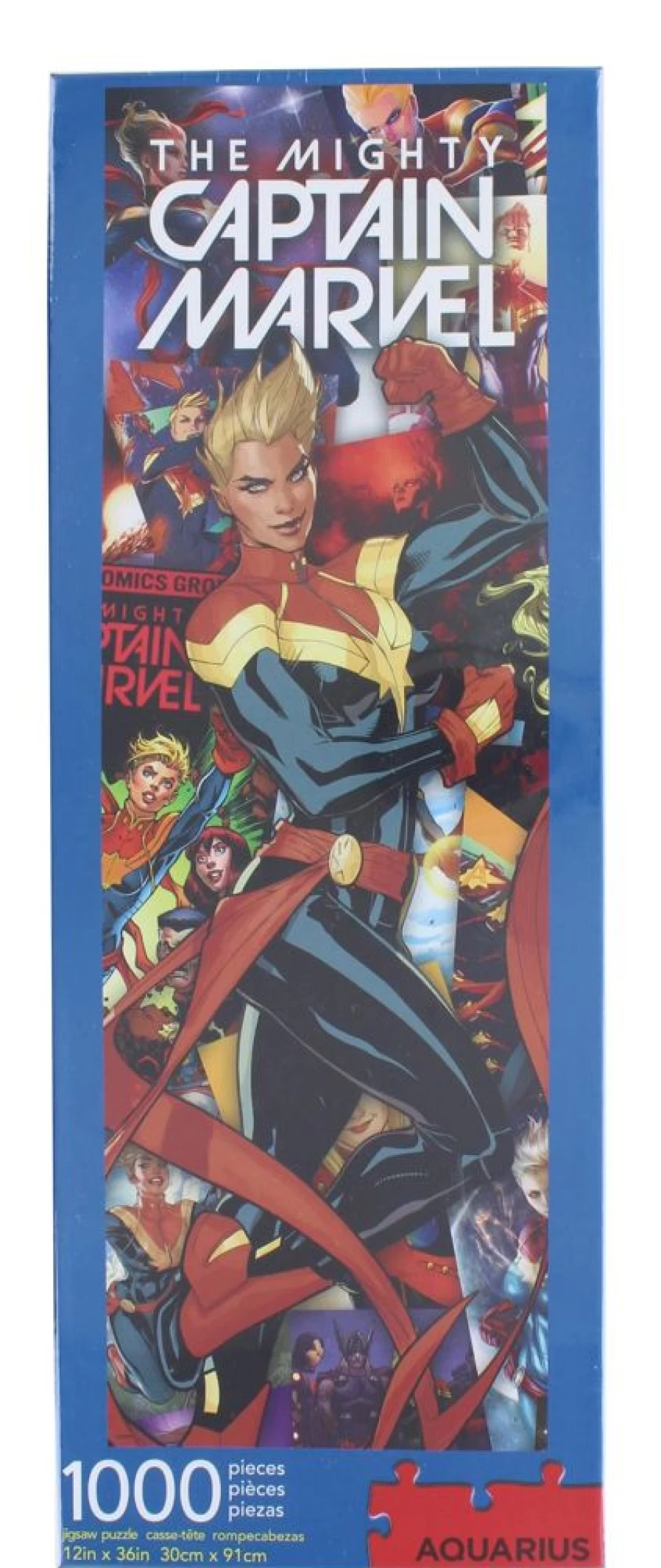 Toynk Marvel Captain Marvel 1000-Piece Jigsaw Puzzle for Adults, Collage Art, Slim Fit, Collectible Comic Superhero Puzzle