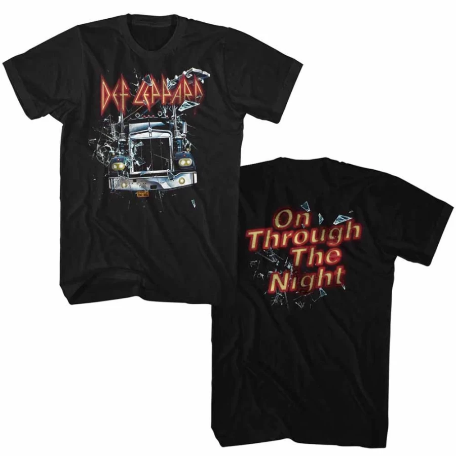 Def Leppard - Through The Night Official Merchandise by MeTV Custom Brands | Rock Band T-Shirt, Hoodie & Apparel