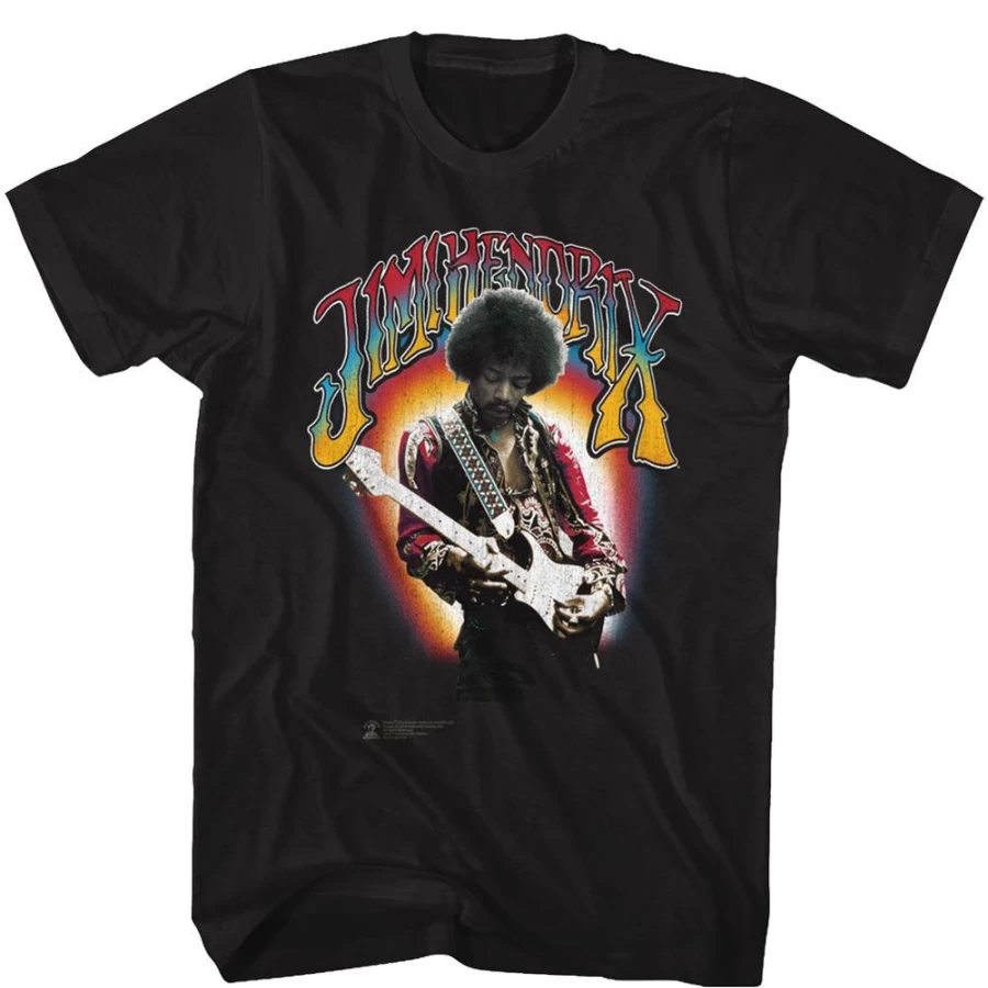Jimi Hendrix Vintage T-Shirt by MeTV Custom Brands - Classic Rock Music Merchandise