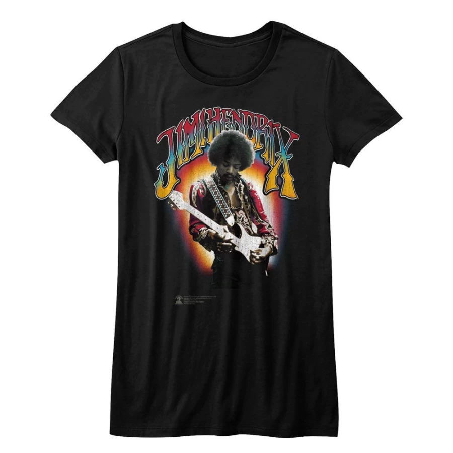 Jimi Hendrix Vintage T-Shirt by MeTV Custom Brands - Classic Rock Music Merchandise
