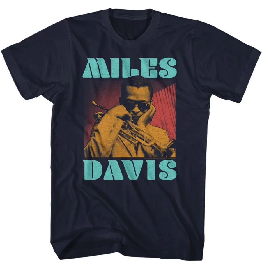 MeTV Custom Brands Miles Davis Tricolor Jazz Art Print Poster