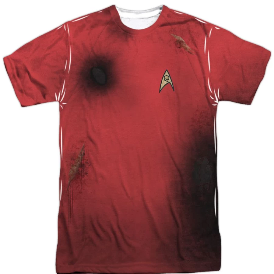 MeTV Custom Classics Unisex Star Trek Dead Red Costume - Front & Back Design
