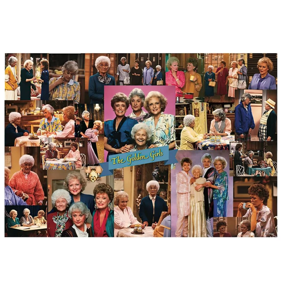 "Toynk 1000-Piece Golden Girls '80s Collage Jigsaw Puzzle for Adults & Kids | Collectible Retro Puzzle"