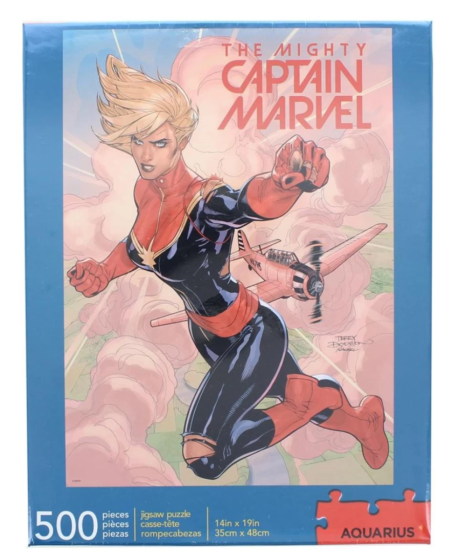 Toynk Marvel Captain Marvel 500-Piece Jigsaw Puzzle for Adults & Kids – Collectible Superhero Puzzle