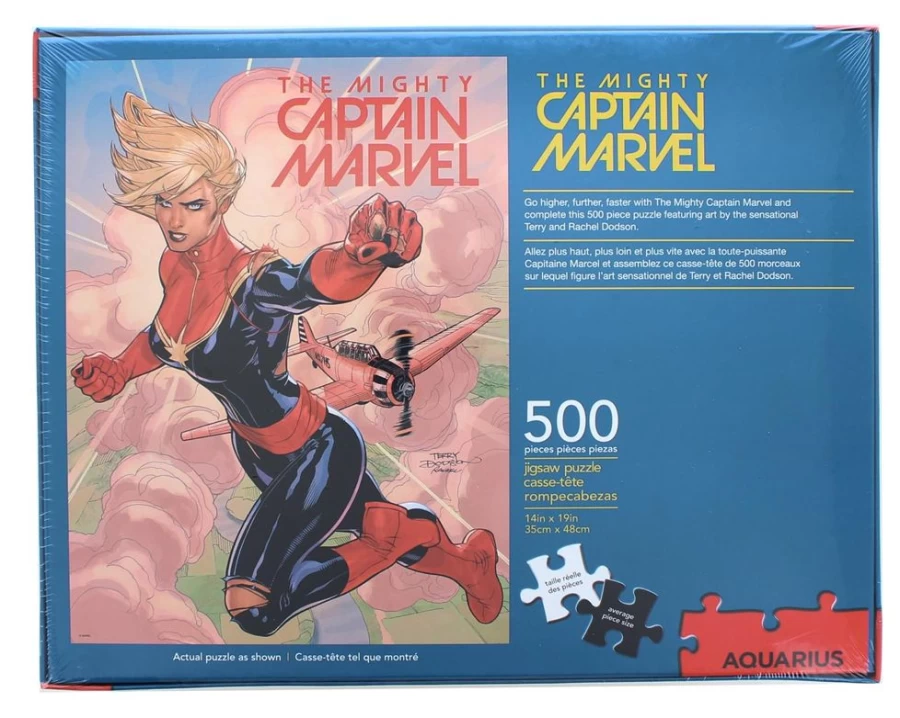 Toynk Marvel Captain Marvel 500-Piece Jigsaw Puzzle for Adults & Kids – Collectible Superhero Puzzle
