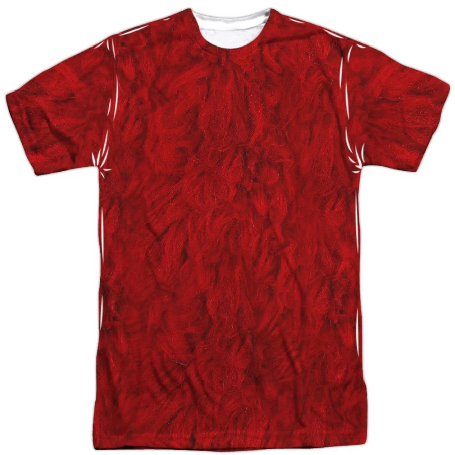 MeTV Custom Classics Unisex Sesame Street Elmo Costume - Front & Back Design for Kids & Adults