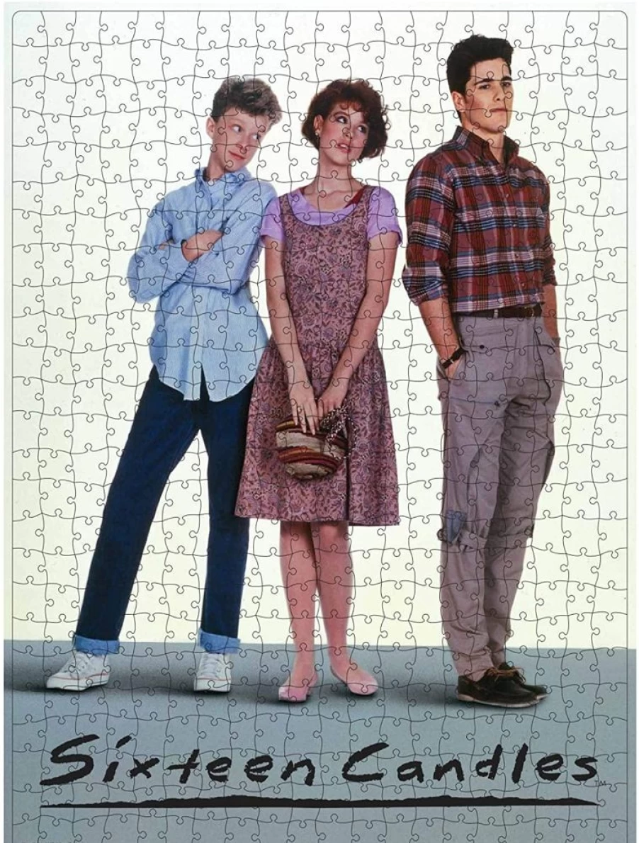 "Toynk Sixteen Candles 500-Piece Jigsaw Puzzle in Vintage VHS Case - Collectible Movie Puzzle"