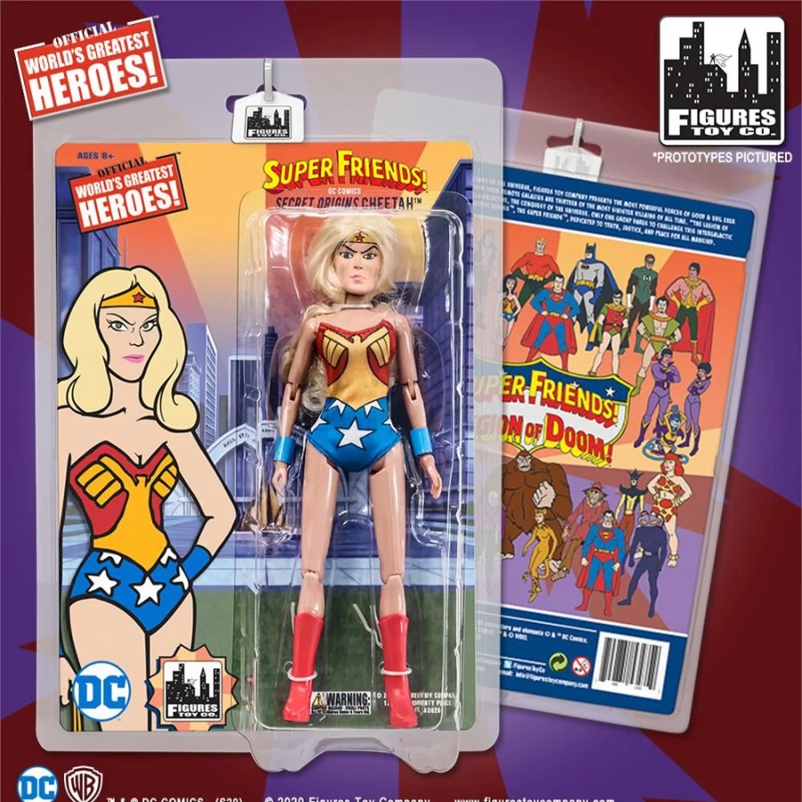 MeTV Figures Super Friends Cheetah Wonder Woman Variant Action Figure Collectible