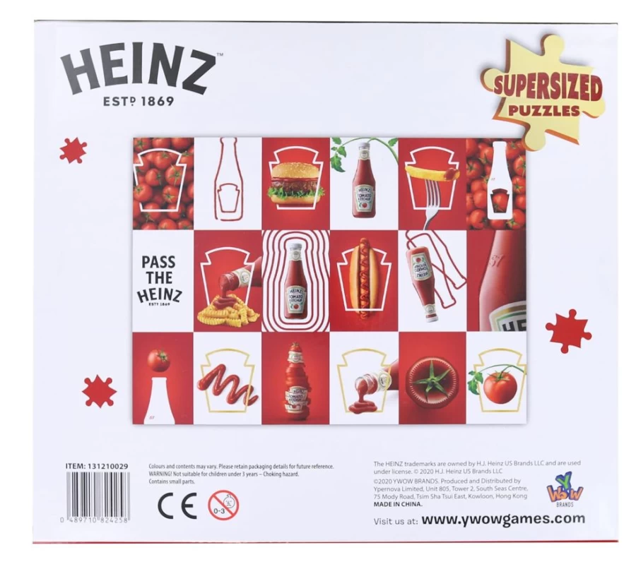Toynk Supersized 1000-Piece Heinz Ketchup Jigsaw Puzzle for Adults & Collectors