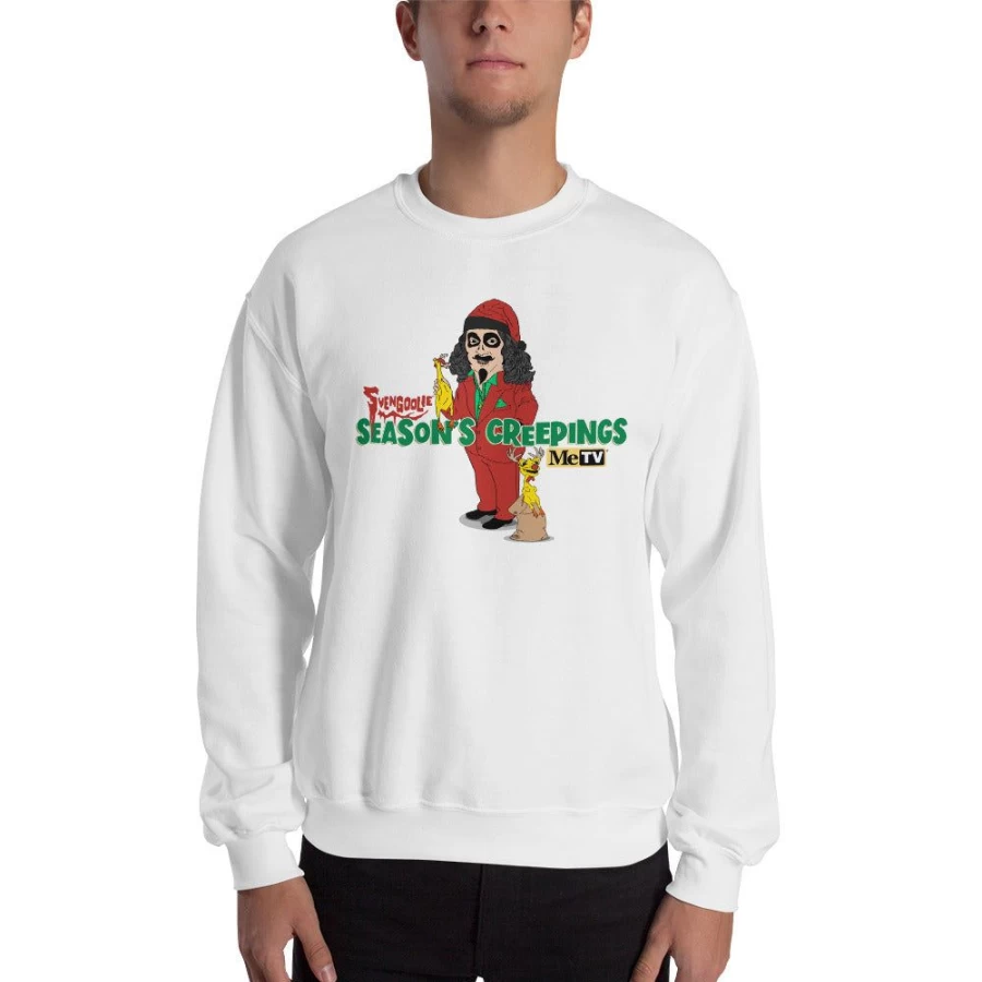 "MeTV Custom Unisex Illustrated Sweatshirt - Sventa Claus & Kerwyn Design"