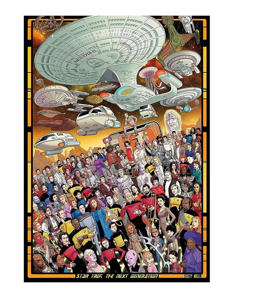 Toynk Star Trek The Next Generation 3000-Piece Jigsaw Puzzle for Adults, Collectible Sci-Fi Puzzle, Challenging Large Puzzle for Fans