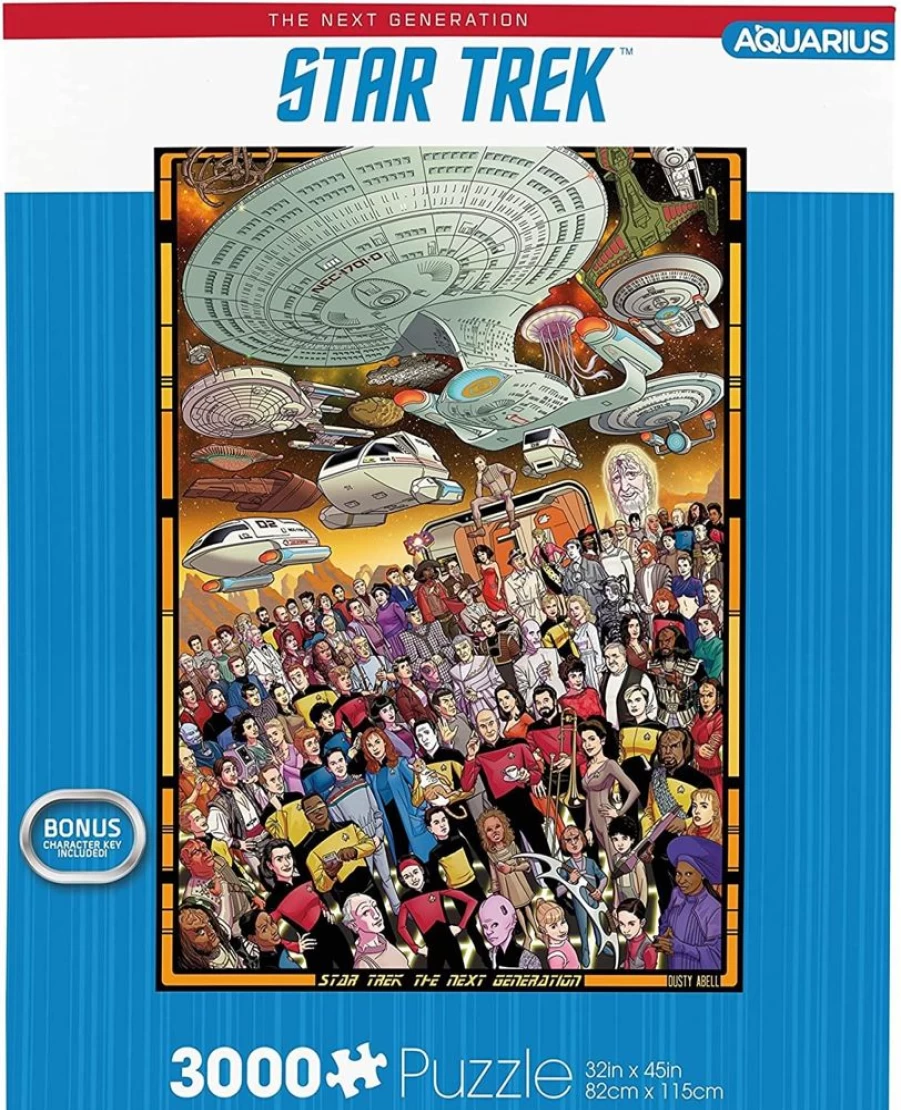 Toynk Star Trek The Next Generation 3000-Piece Jigsaw Puzzle for Adults, Collectible Sci-Fi Puzzle, Challenging Large Puzzle for Fans
