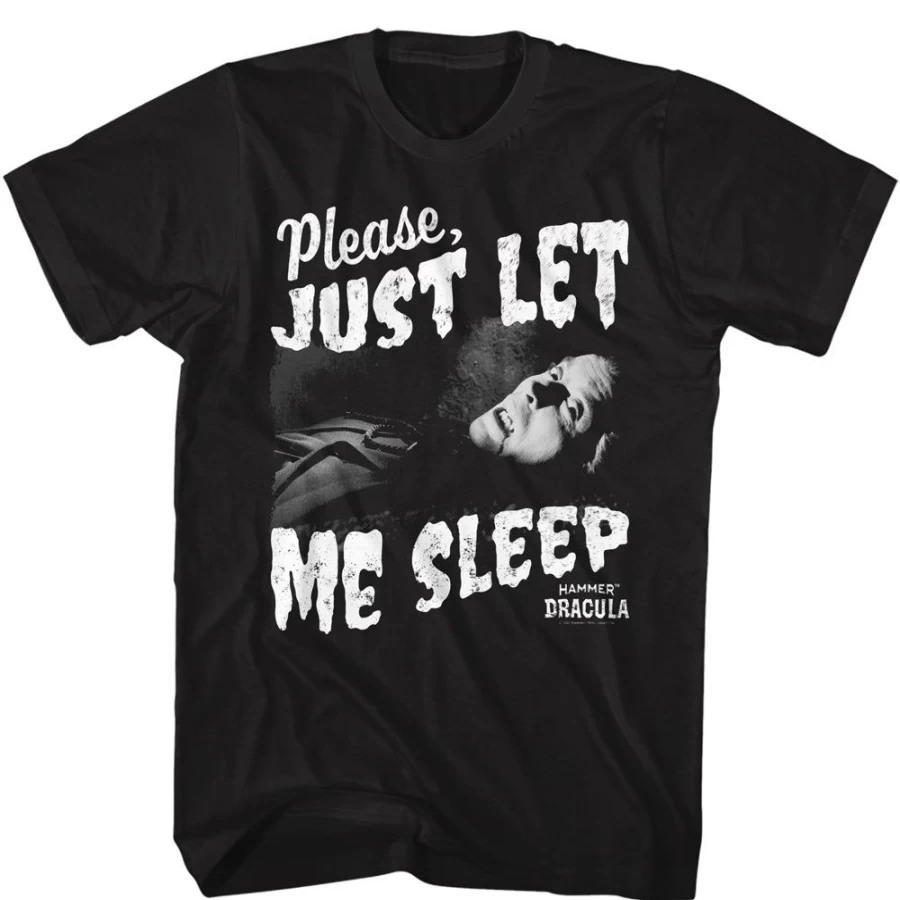 "MeTV Custom Brands Hammer Horror Unisex T-Shirt - Just Let Me Sleep Design"