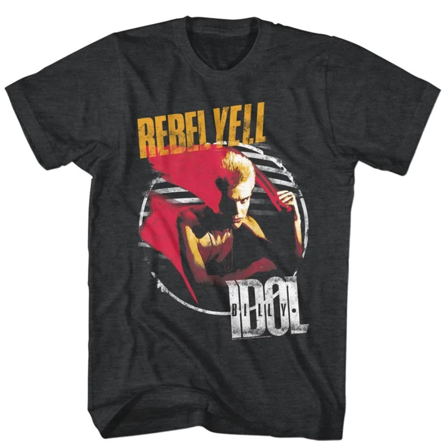 "MeTV Custom Brands Billy Idol Rebel Yell Vintage Music T-Shirt"