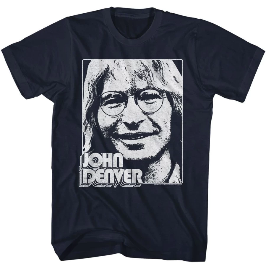 MeTV Custom Brands John Denver - Simple Face Poster Vintage Music Art Print