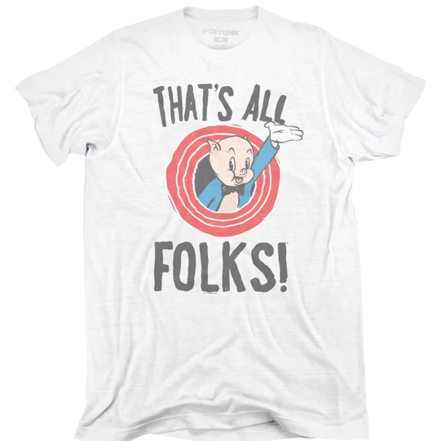 Popfunk Looney Tunes "That's All Folks" Collectible Figure - Official Warner Bros Merchandise