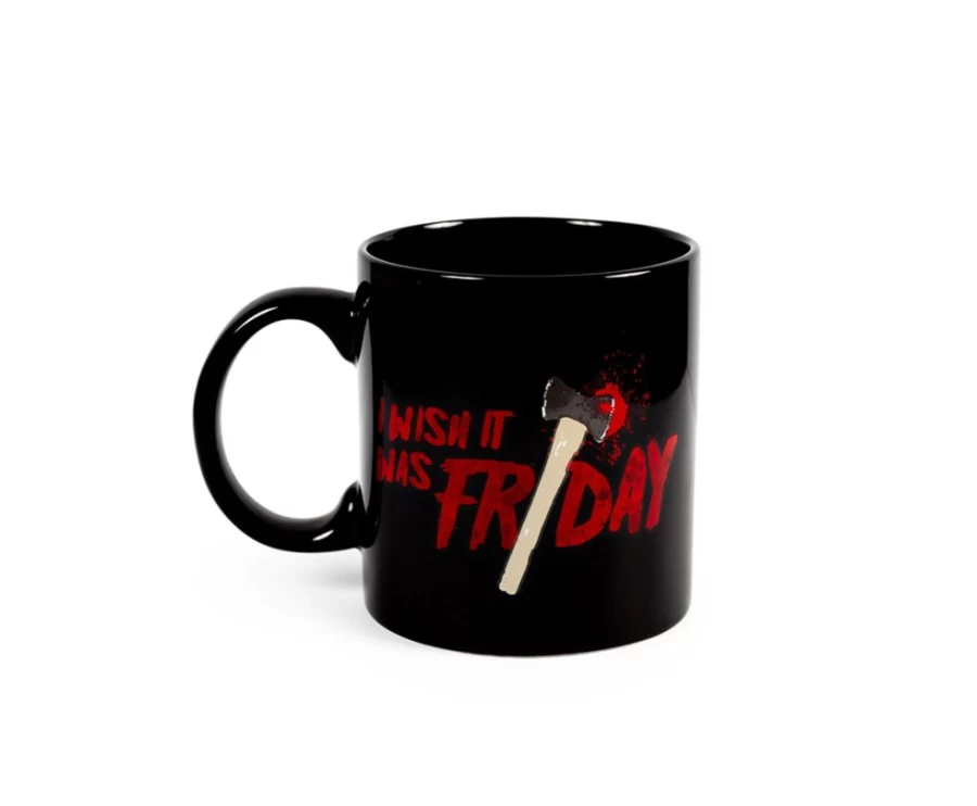 "Toynk Friday The 13th 'I Wish It Was Friday' 20oz Ceramic Coffee Mug - Horror Movie Gift"