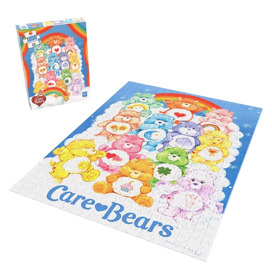 Care Bears 40th Anniversary 1000-Piece Jigsaw Puzzle by Toynk – Collectible Collage Puzzle for Fans