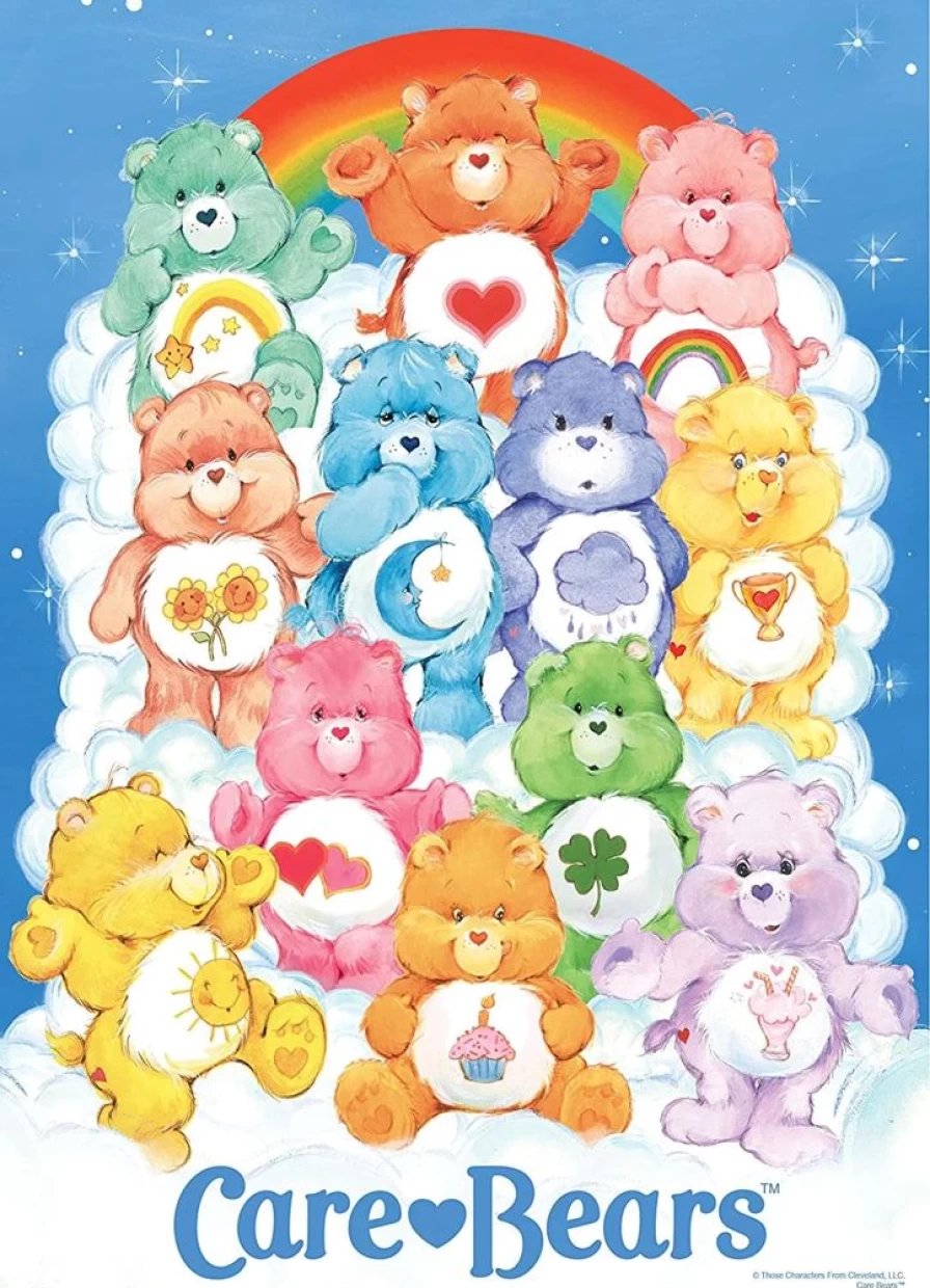 Care Bears 40th Anniversary 1000-Piece Jigsaw Puzzle by Toynk – Collectible Collage Puzzle for Fans