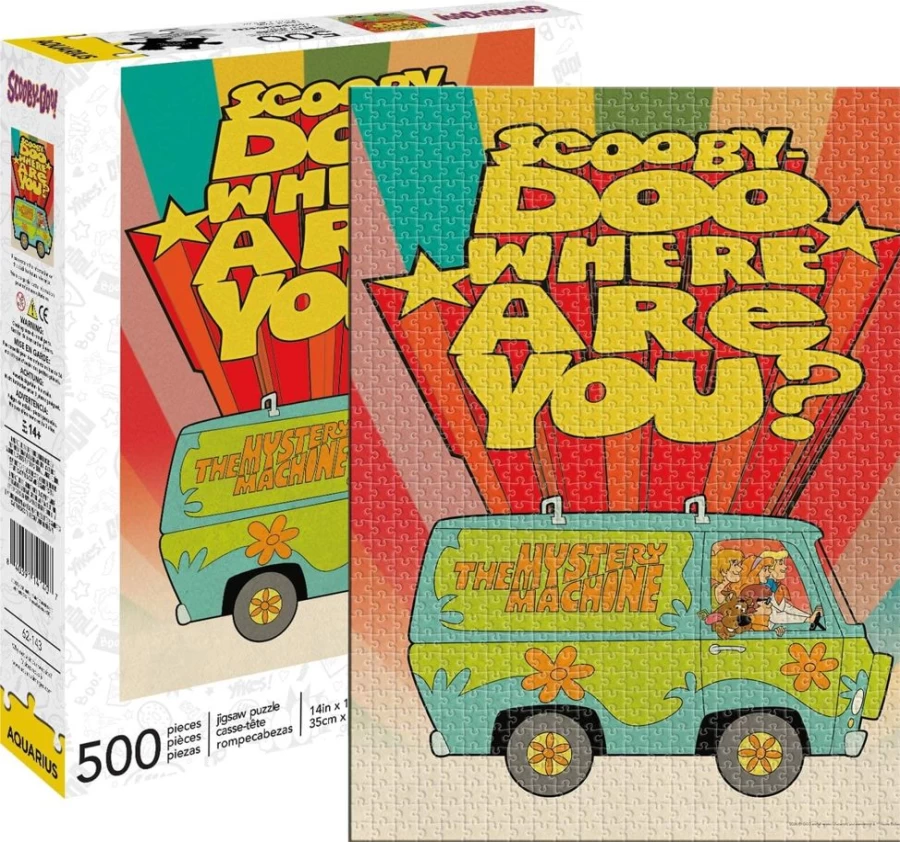 "Scooby-Doo Where Are You? 500-Piece Jigsaw Puzzle by Toynk – Fun Family Game & Collectible"