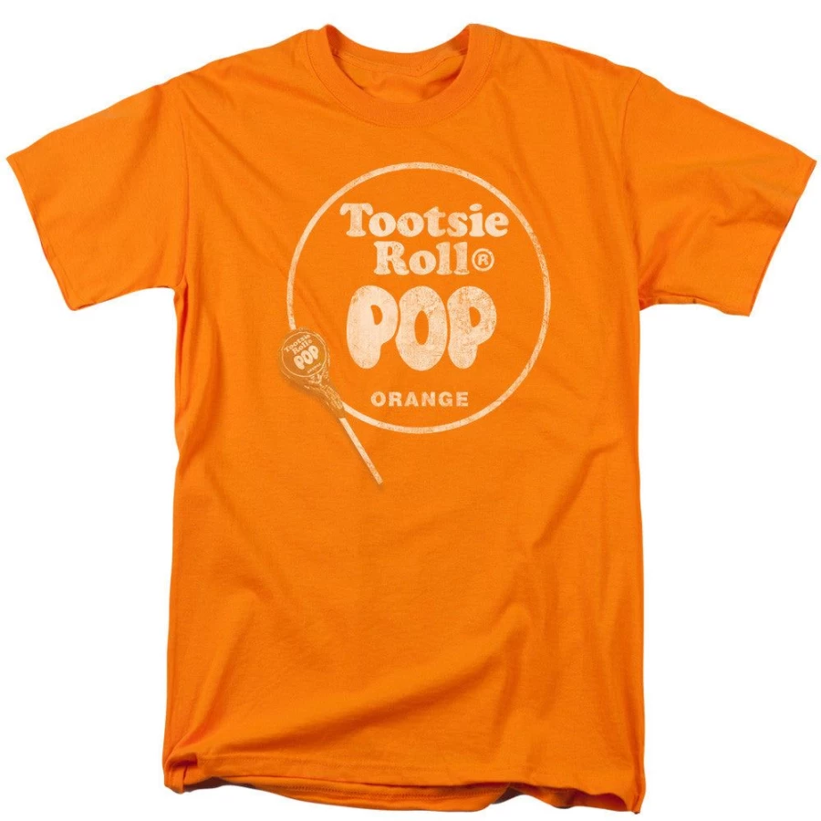 MeTV Custom Classics Orange Tootsie Roll Pop - Unisex Retro Candy Lollipop