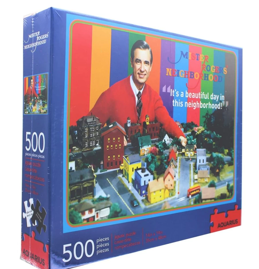 Toynk Mister Rogers 500-Piece Jigsaw Puzzle for Adults & Kids – Nostalgic Educational Puzzle