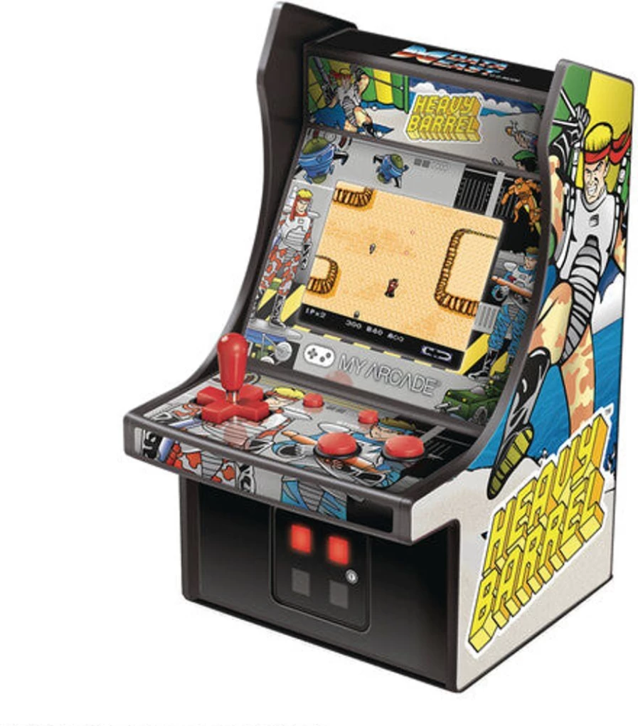 MeTV Entertainment My Arcade Heavy Barrel Retro Micro Player - 6 Inch Portable Arcade Machine with Classic Games