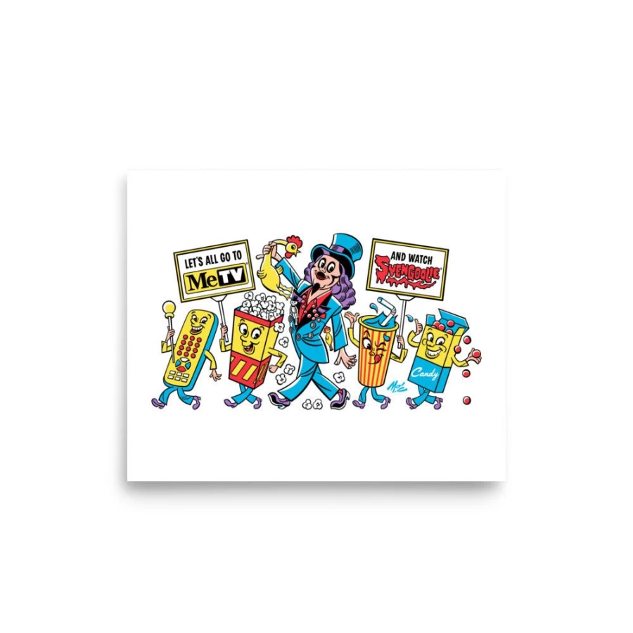 "Svengoolie Art Print by Mitch O'Connell - MeTV 2022 Series Collectible Poster"