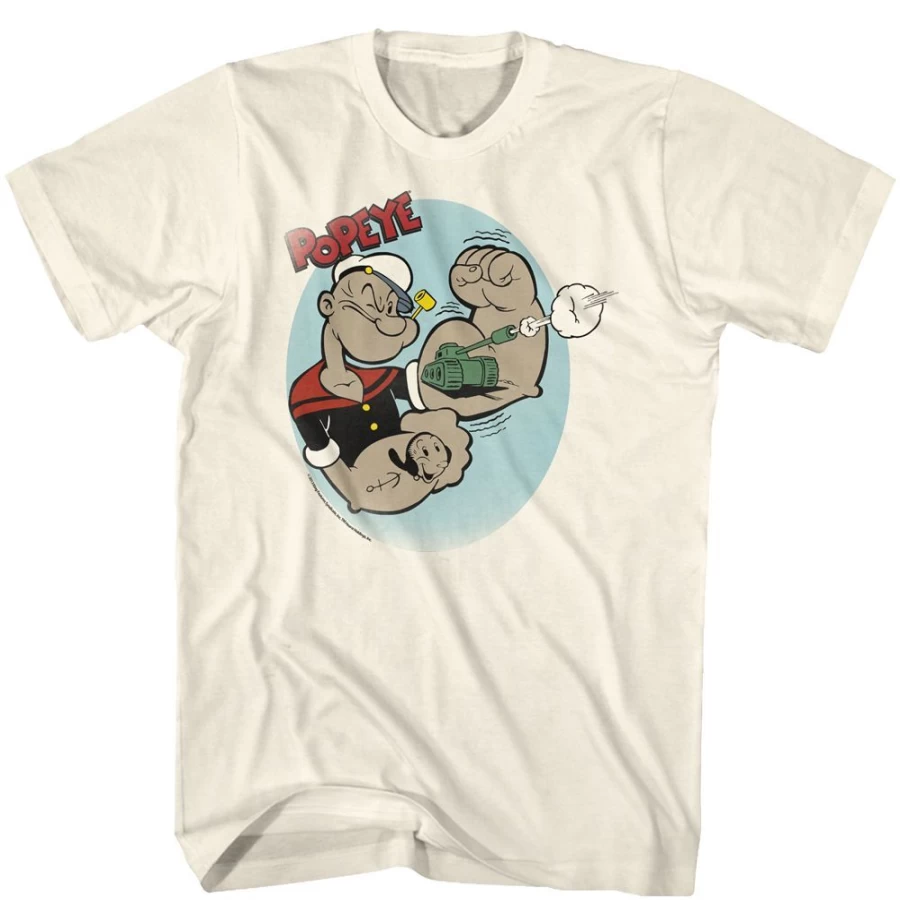 MeTV Custom Brands Popeye Temporary Tattoos - Cartoon Character Fake Tattoo Stickers