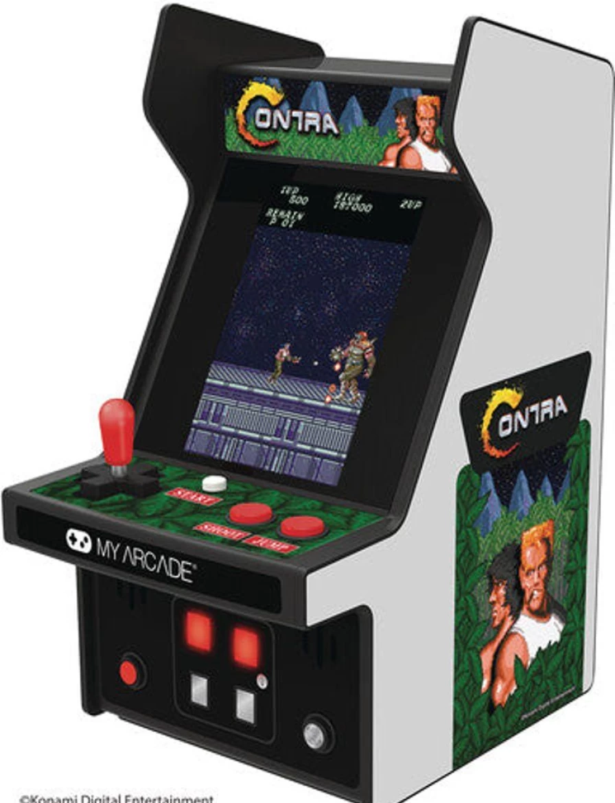 MeTV Entertainment My Arcade Retro Contra Micro Player - Portable 7.25 Inch Handheld Gaming Console