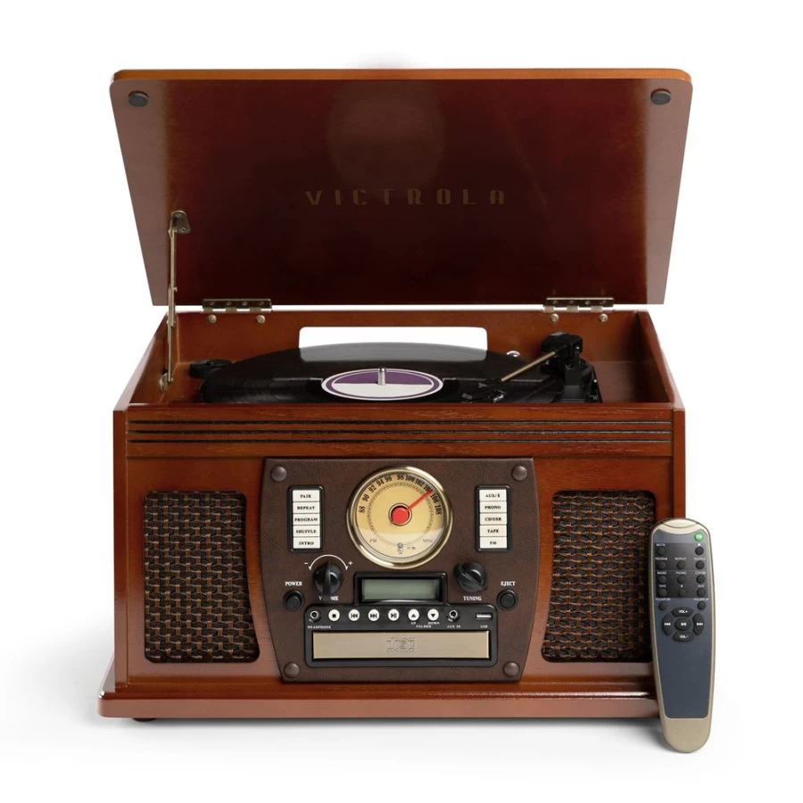 Victrola Navigator Classic 3-Speed Bluetooth Turntable with USB Recording & Wireless Streaming