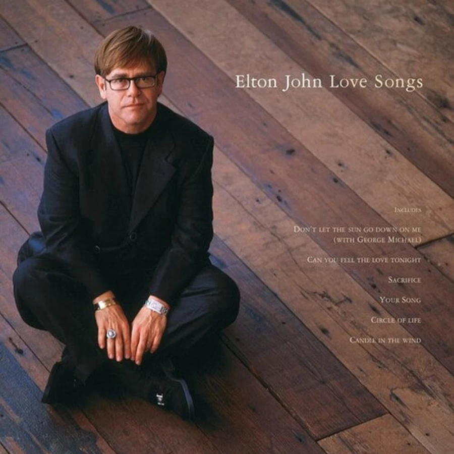 Elton John - Love Songs Vinyl Record by MeTV Entertainment