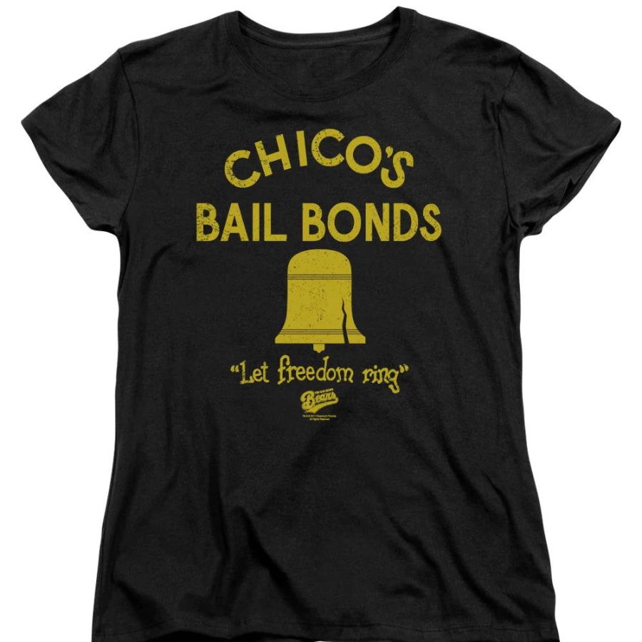 MeTV Custom Classics Unisex Bad News Bears Chico's Bail Bonds T-Shirt Vintage Movie Merchandise