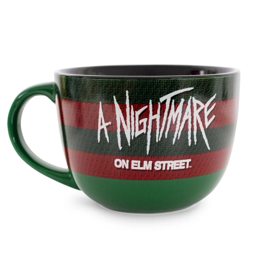 Toynk A Nightmare On Elm Street Claws Design Ceramic Soup Mug - 24oz Horror Movie Collectible