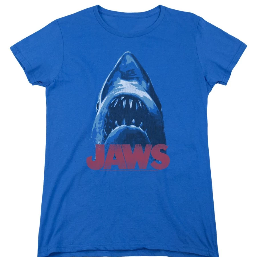 "MeTV Custom Classics Unisex Jaws - From Below Shark Themed T-Shirt"
