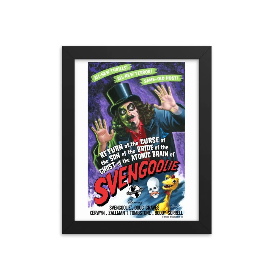 "Svengoolie Horror Movie Poster Art Print by Bill Morrison | MeTV Official 2022 Series Collectible"