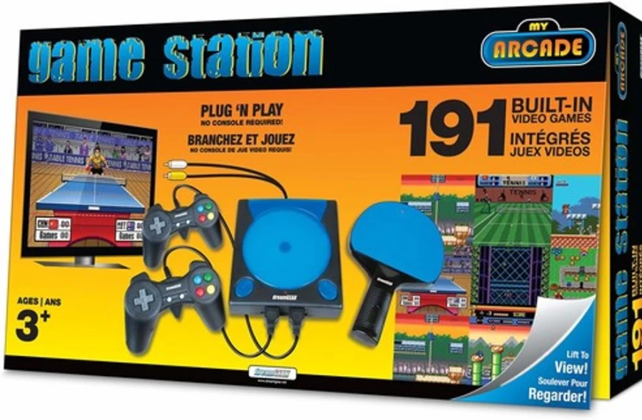 MeTV My Arcade Plug & Play GameStation Pro - 191-in-1 Retro Gaming Console with Built-in Classics