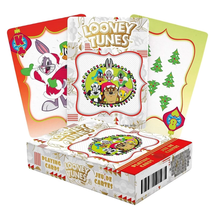 Looney Tunes Holiday Playing Cards by Toynk - Festive Christmas Game Deck for Collectors & Fans