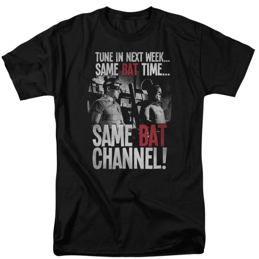 "MeTV Custom Classics Batman Unisex T-Shirt - Bat Time Bat Channel Design"