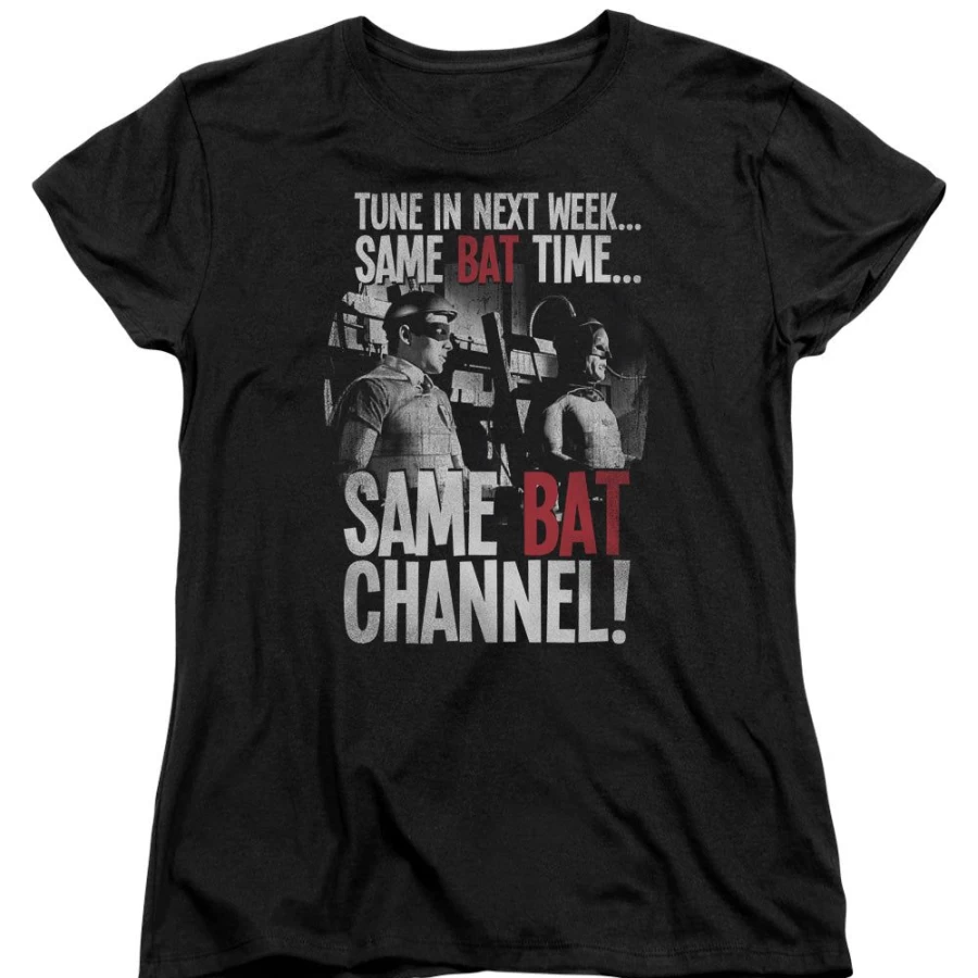 "MeTV Custom Classics Batman Unisex T-Shirt - Bat Time Bat Channel Design"