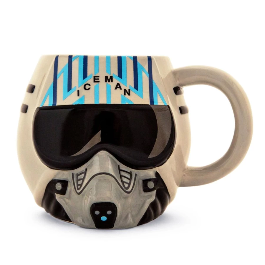 "Toynk Top Gun: Maverick Iceman Helmet 20oz Ceramic Mug – Collectible Movie Merchandise"