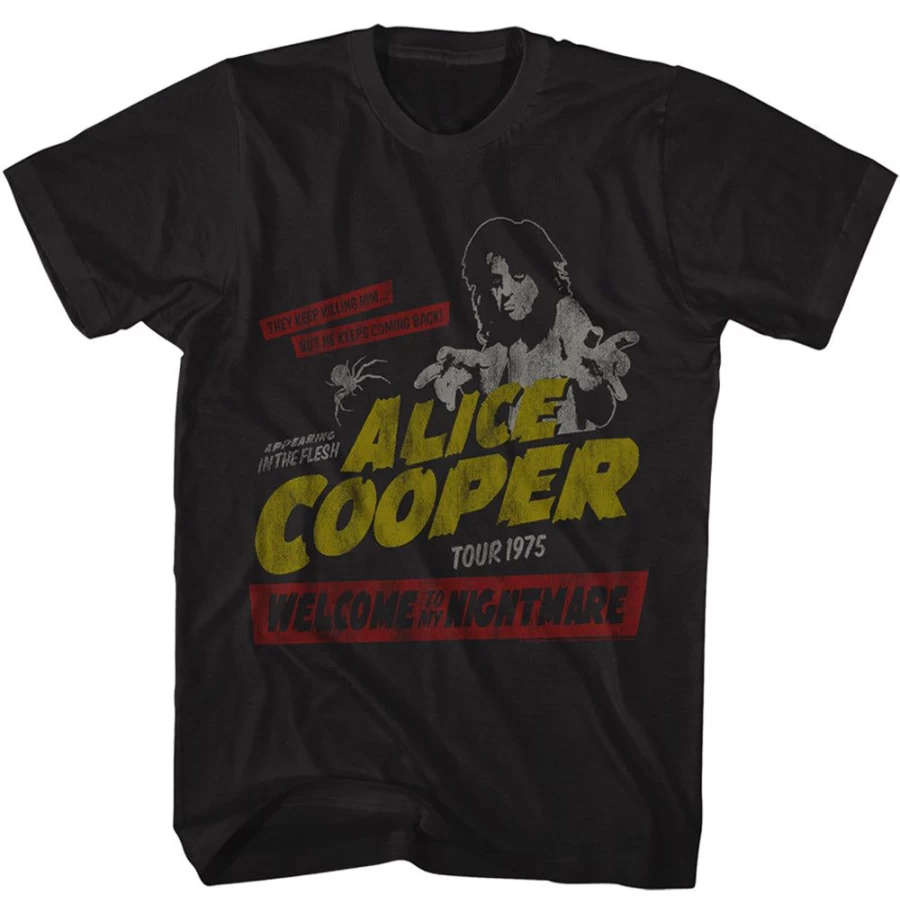 Alice Cooper - Welcome To My Nightmare Tour Official Merchandise by MeTV Custom Brands