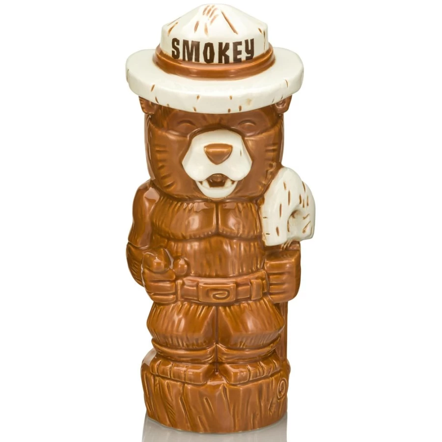 Toynk Smokey Bear 14oz Ceramic Mug - Geeki Tikis Themed Collectible Coffee Cup