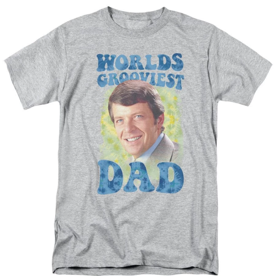 "MeTV Custom Classics Brady Bunch Unisex T-Shirt - World's Grooviest Dad Design"