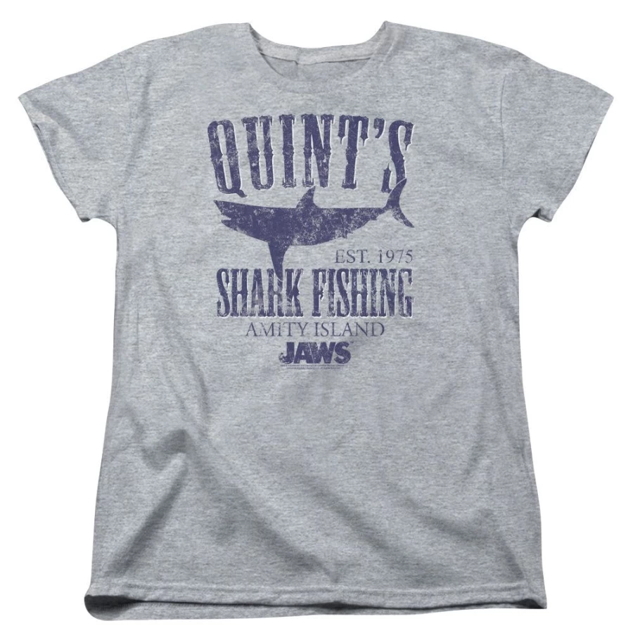 MeTV Custom Classics Unisex Jaws - Quint's T-Shirt Movie Fan Gift