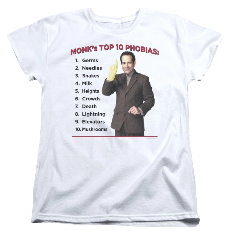 "MeTV Custom Classics Monk - Top 10 Phobias Unisex TV Show Collectible"