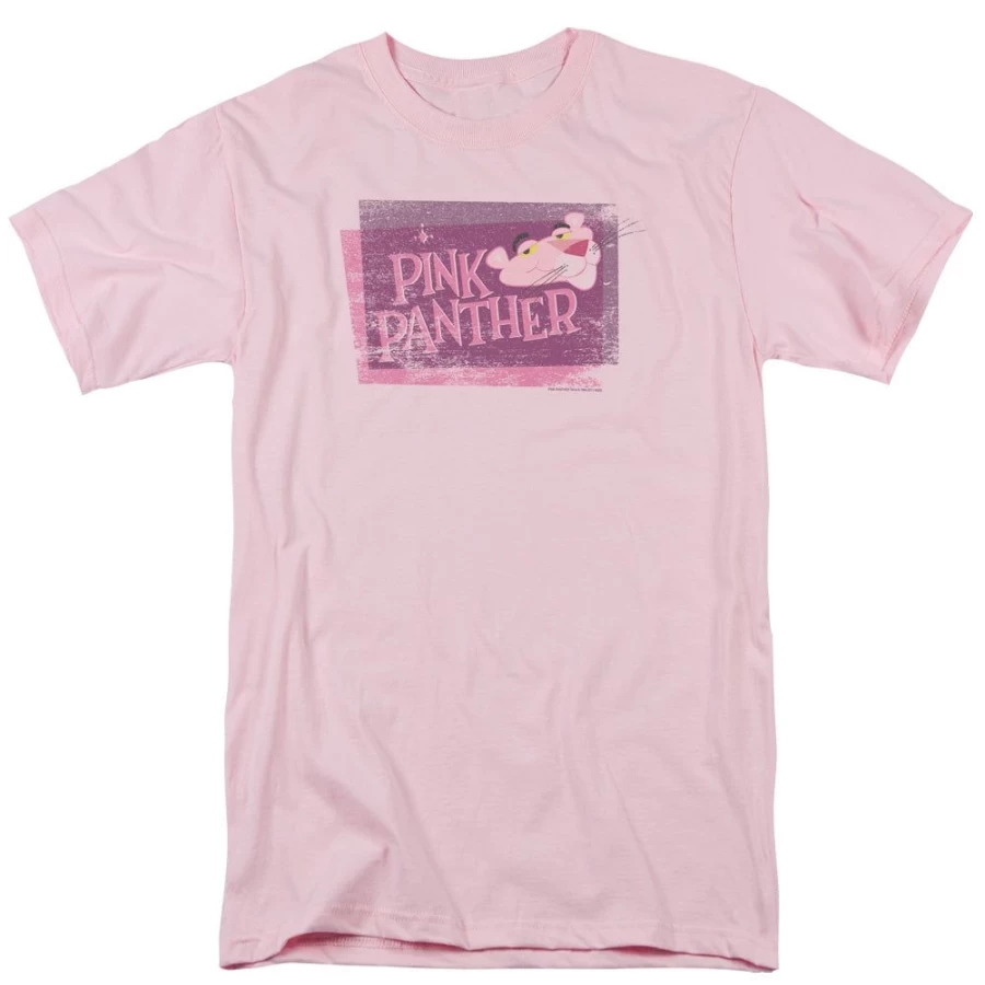 MeTV Custom Classics Pink Panther Distressed Vintage Cartoon T-Shirt