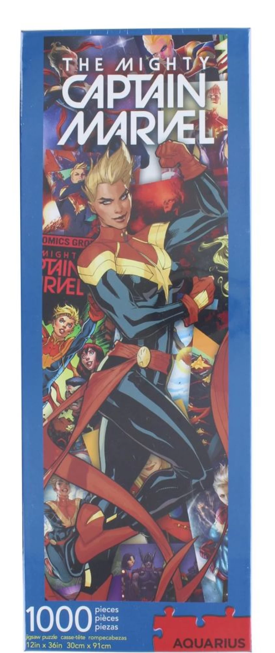 Toynk Marvel Captain Marvel 1000-Piece Jigsaw Puzzle for Adults, Collage Art, Slim Fit, Collectible Comic Superhero Puzzle